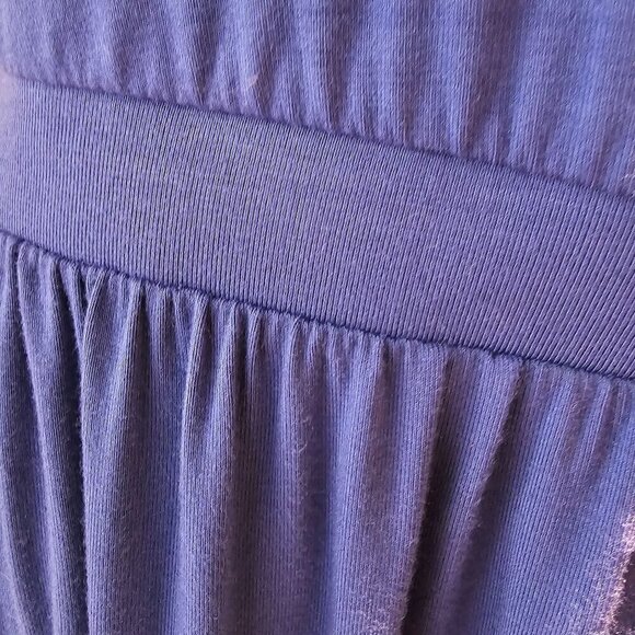 Old Navy Women's Boho Cami, Halter Blue Maxi Dress Size L W Ruffle Hem - Picture 7 of 7